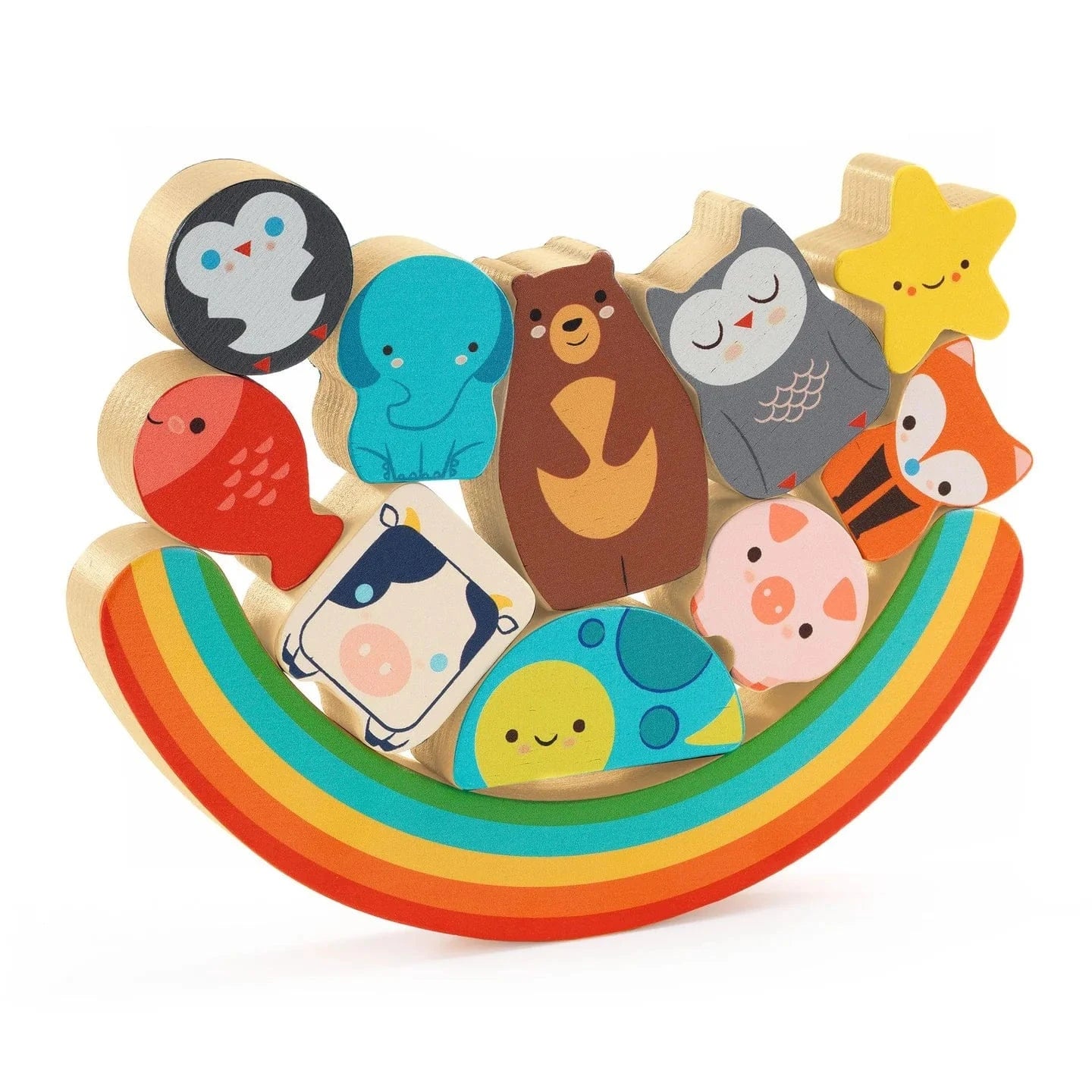 Puzz & Boom Rainbow Wooden Puzzle Djeco Lil Tulips