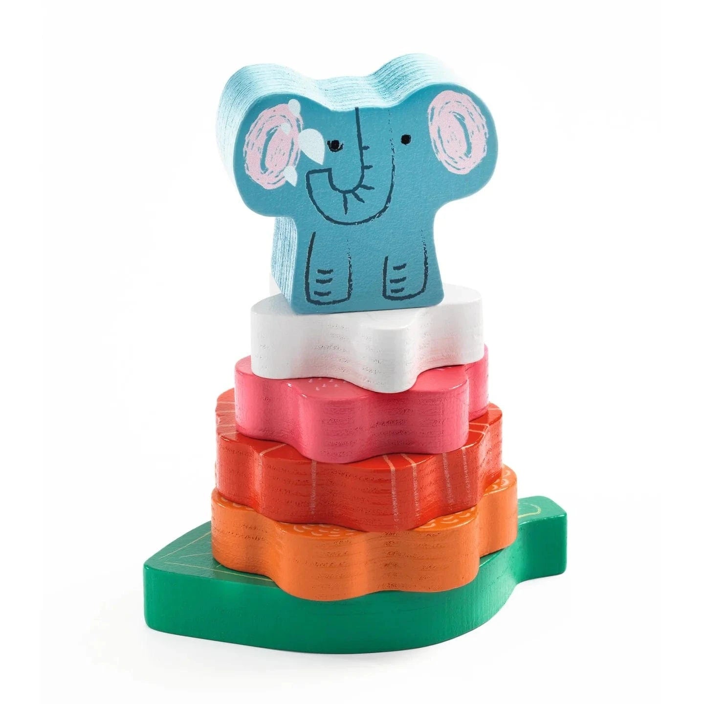 Puzz & Stack Happy Wooden Puzzle Djeco Lil Tulips