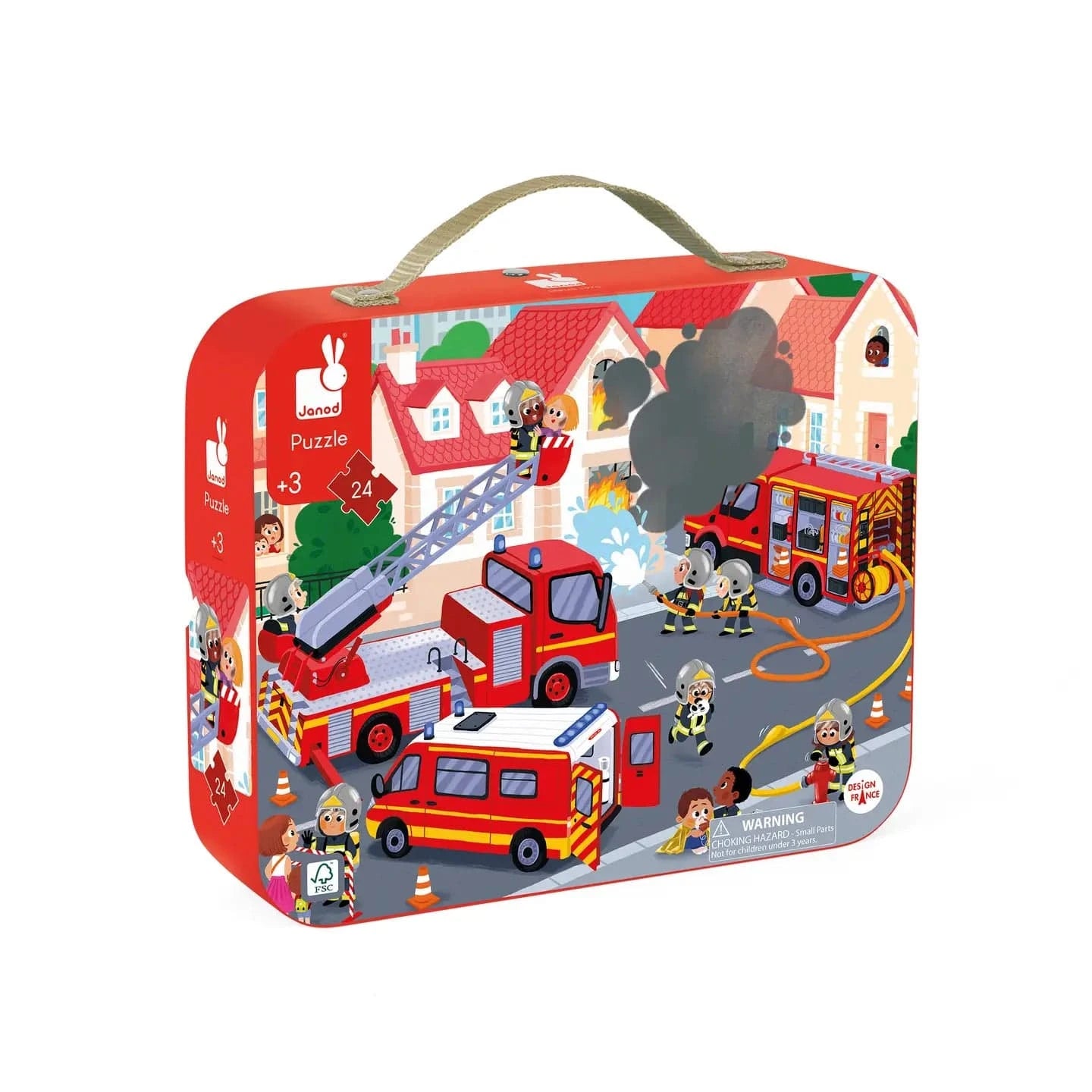 Puzzle - Fireman - 24 Pcs Janod Lil Tulips