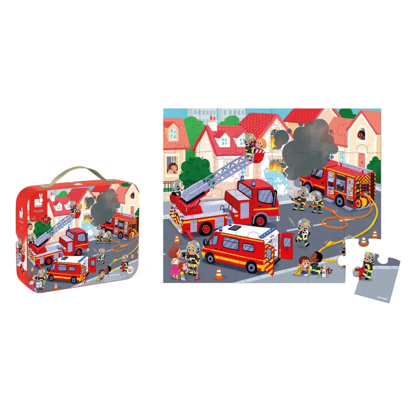 Puzzle - Fireman - 24 Pcs Janod Lil Tulips