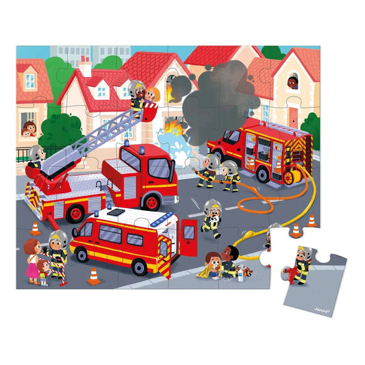 Puzzle - Fireman - 24 Pcs Janod Lil Tulips