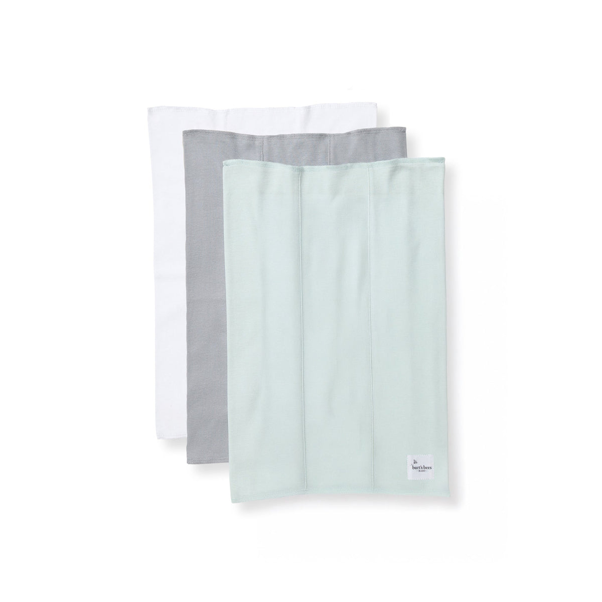 Quarry Solid Organic Baby Burp Cloths Pack of 3 Burt's Bees Baby Lil Tulips