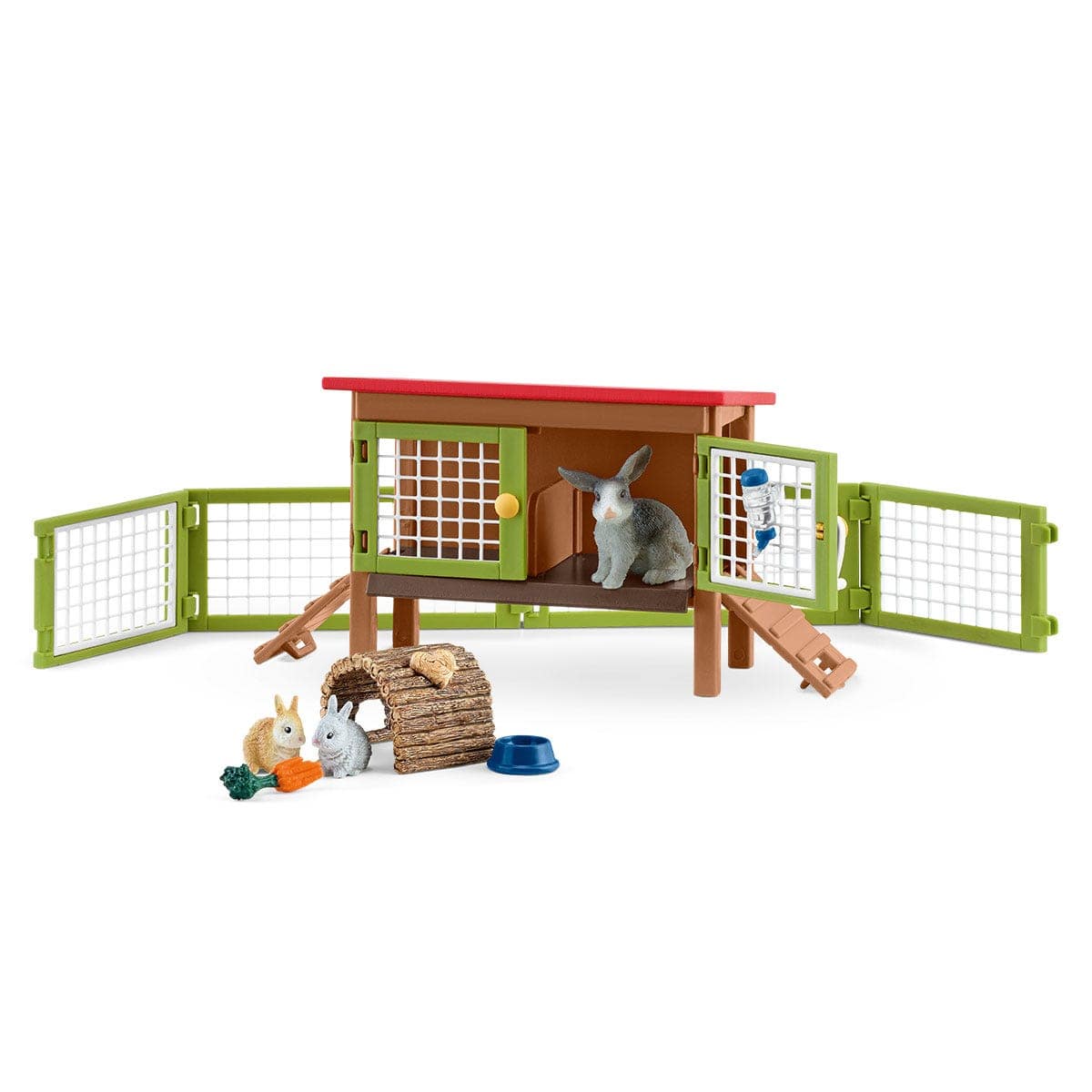 Rabbit Hutch Farm Figurine Toys Play Set Schleich Lil Tulips