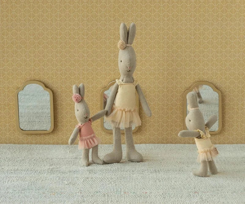 Rabbit, Micro - Ballet Suit and Skirt - Rose Maileg Lil Tulips