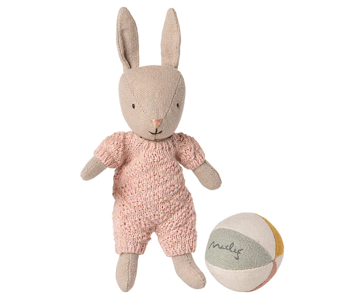 Rabbit set, Micro - Sand - Rose Maileg Lil Tulips