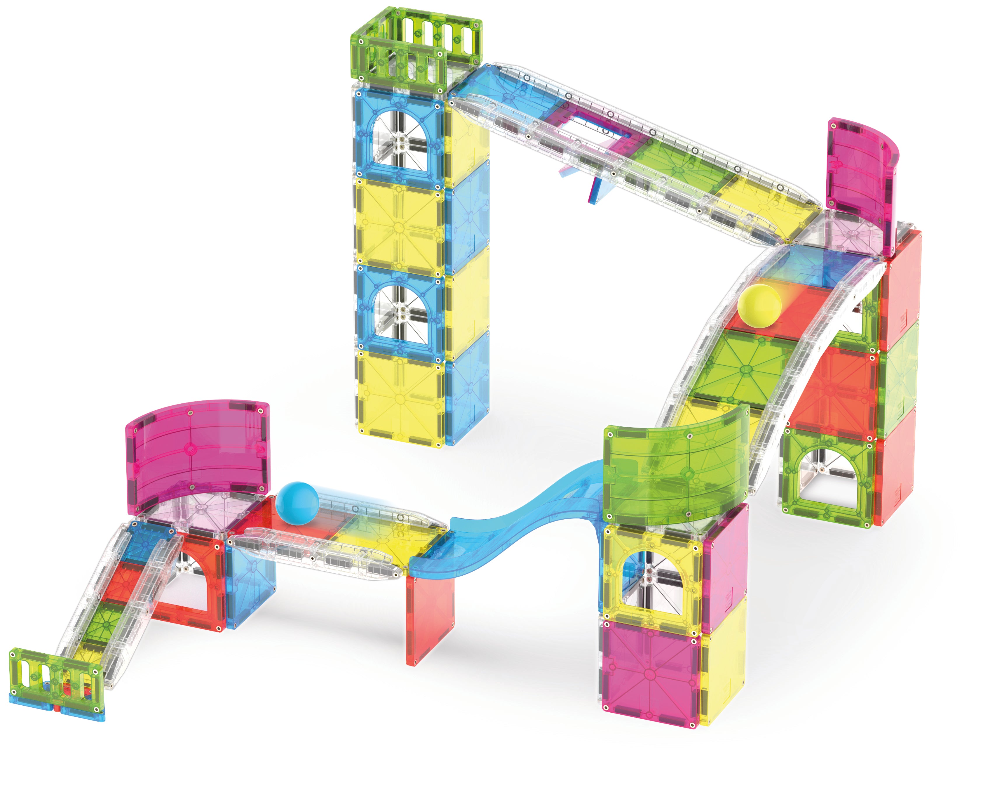 Rail Racers Max 80 Piece Set Magna-Tiles Lil Tulips