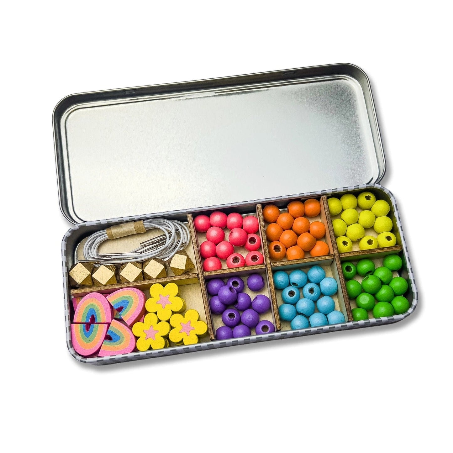 Rainbow Bracelet Bead Kit Cotton Twist Lil Tulips