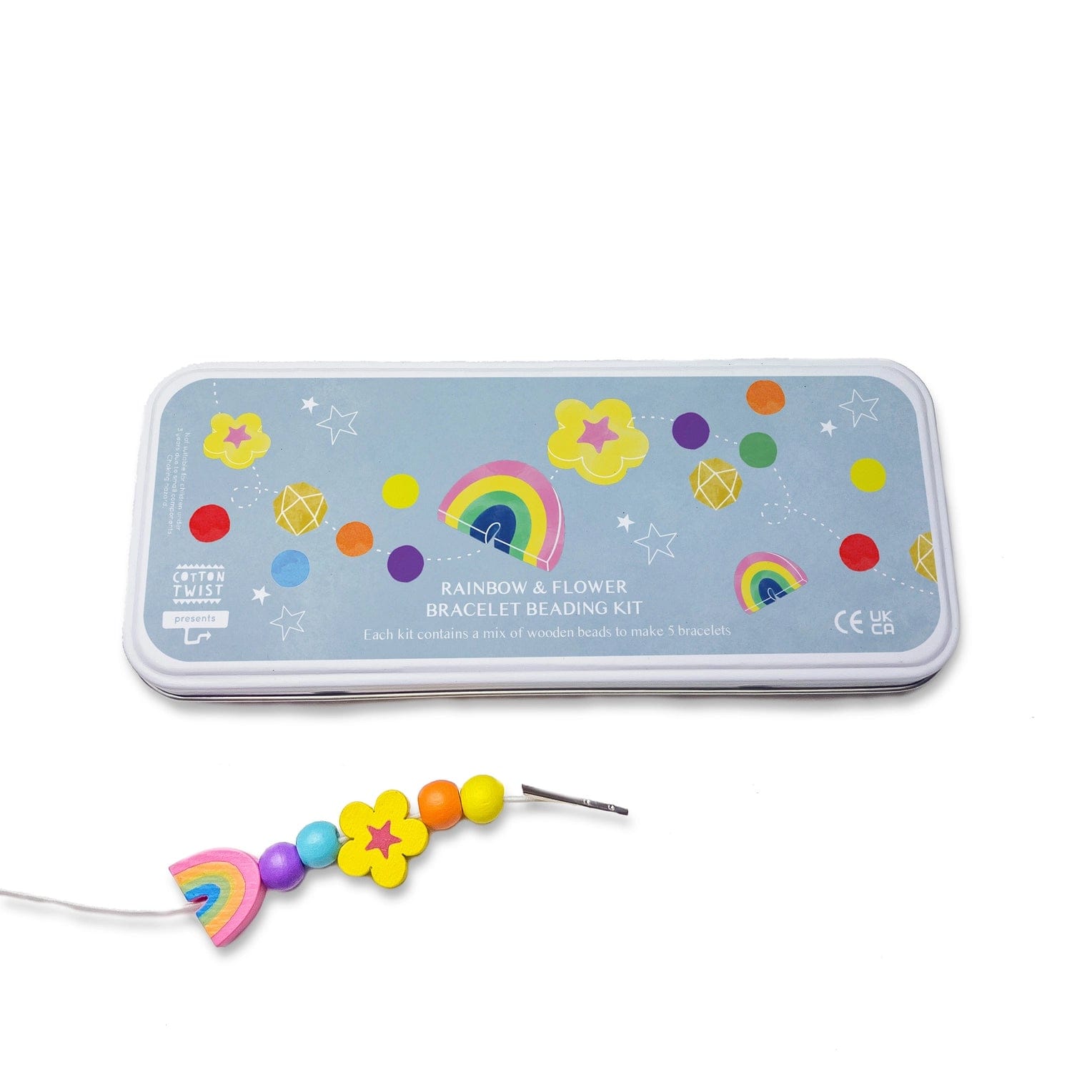 Rainbow Bracelet Bead Kit Cotton Twist Lil Tulips