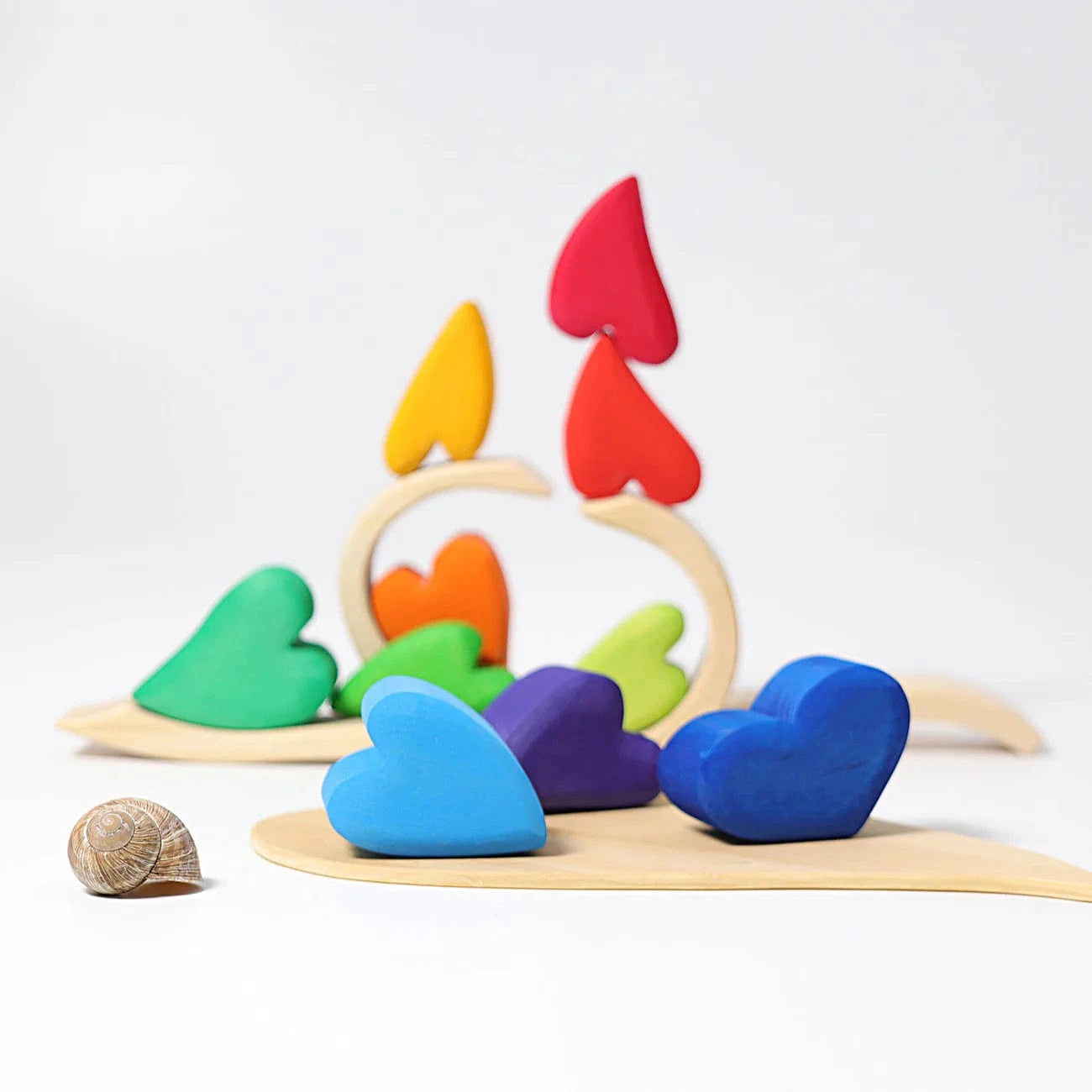Rainbow Hearts Building Set Grimm's Lil Tulips