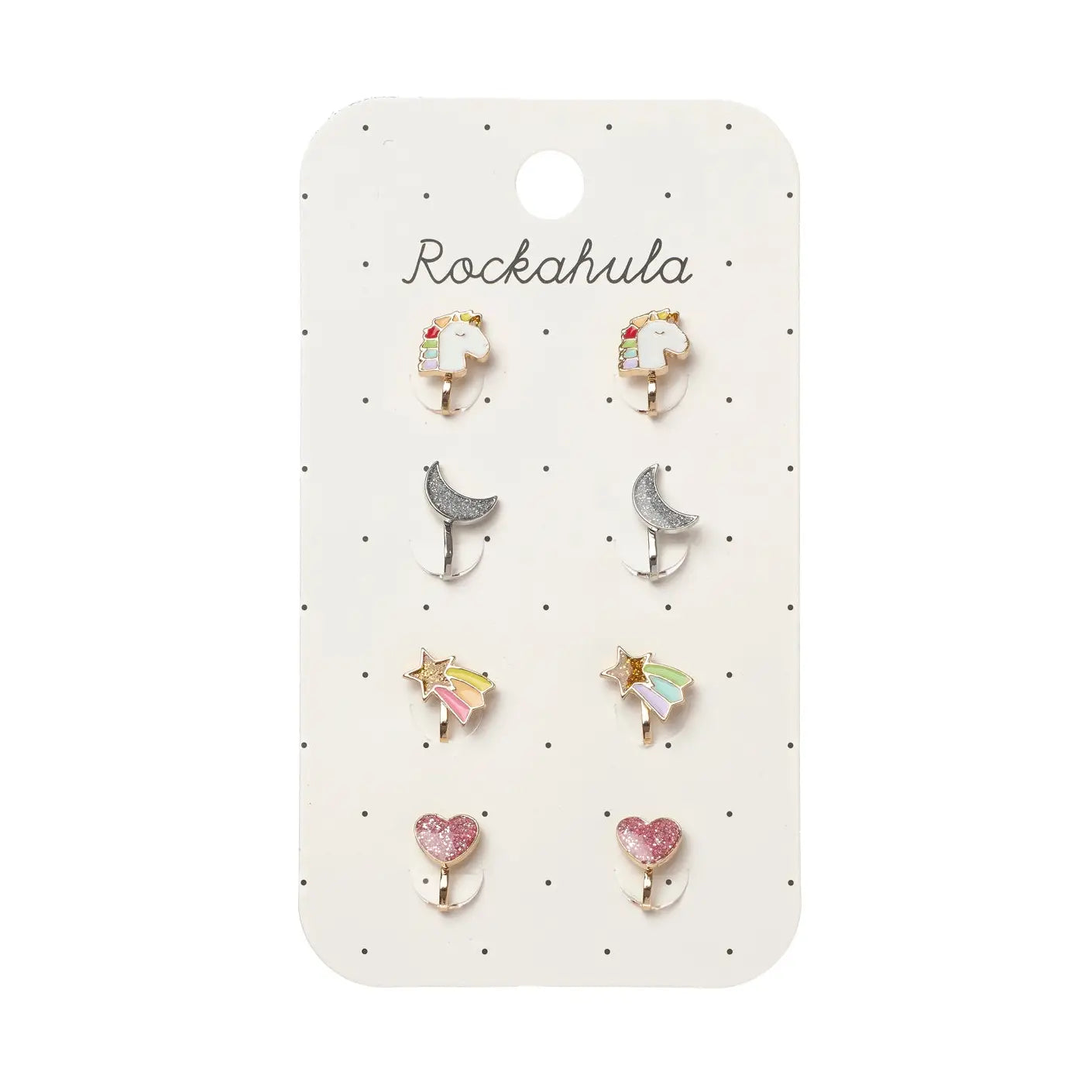 Rainbow Unicorn Clip On Earrings Rockahula Kids Lil Tulips