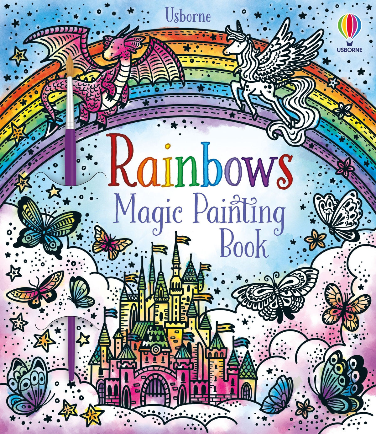 Rainbows Magic Painting Book — Usborne book cover