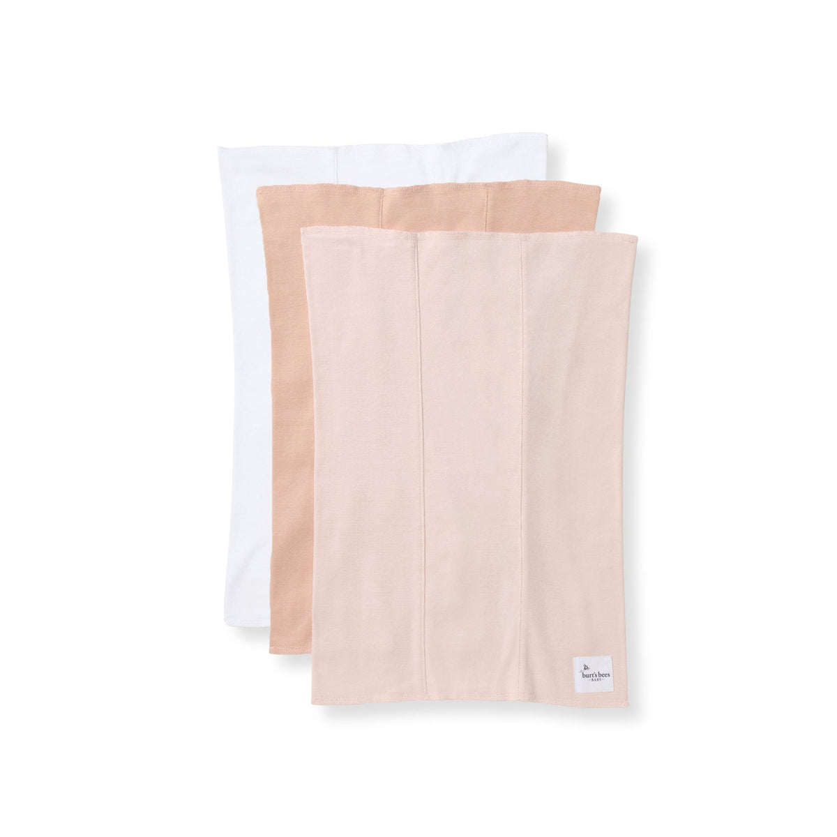Ranunculus Solid Organic Baby Burp Cloths Pack of 3 Burt's Bees Baby Lil Tulips