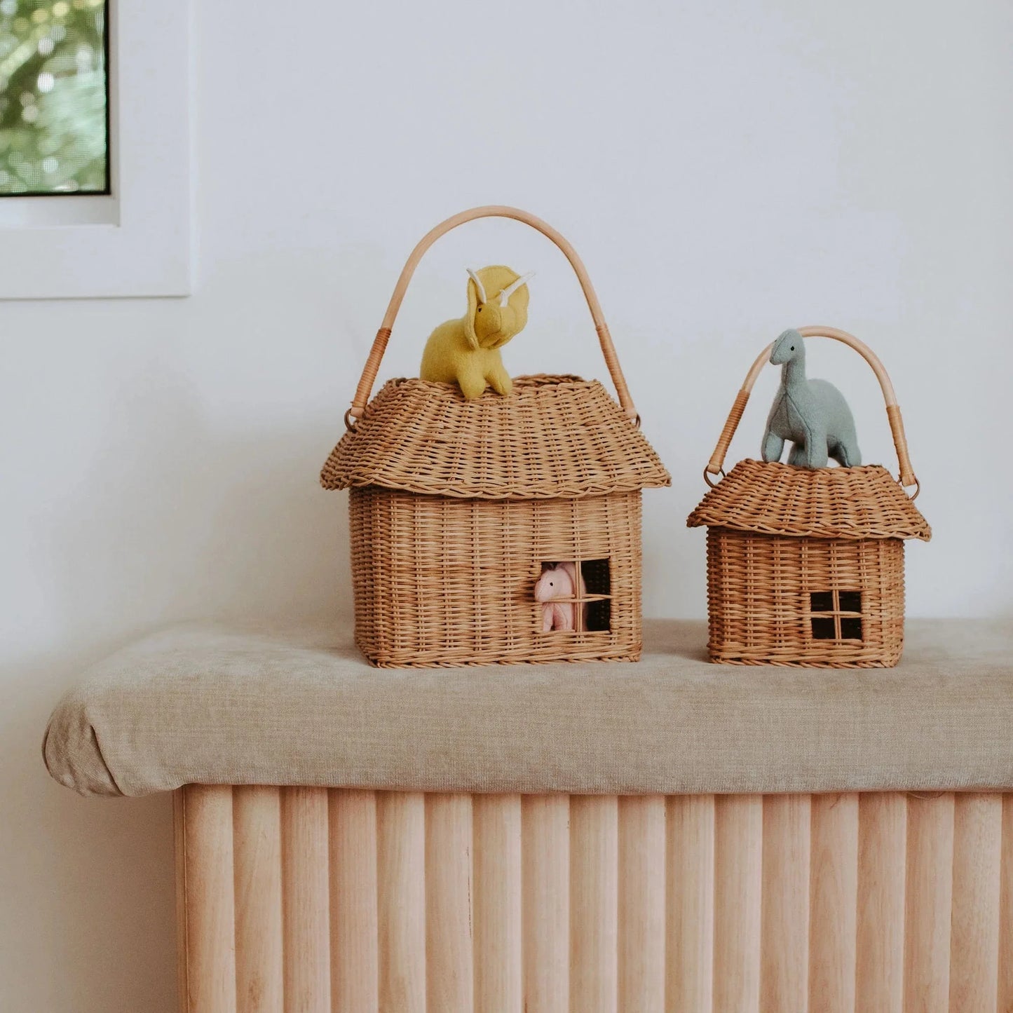 Rattan Hutch Small Basket Olli Ella Lil Tulips