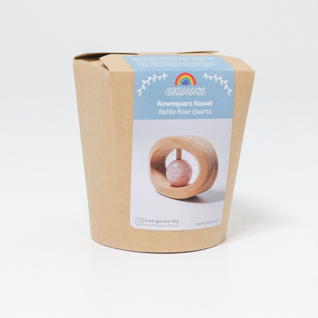 Rattle Rose Quartz Grimm's Lil Tulips