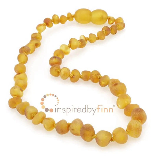 Raw Baltic Amber Necklace - Harvest inspired by finn Lil Tulips