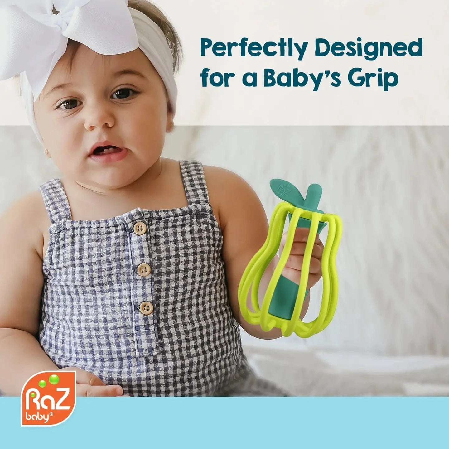 Raz-Pear Teether & Rattle Toy RazBaby RazBaby Lil Tulips