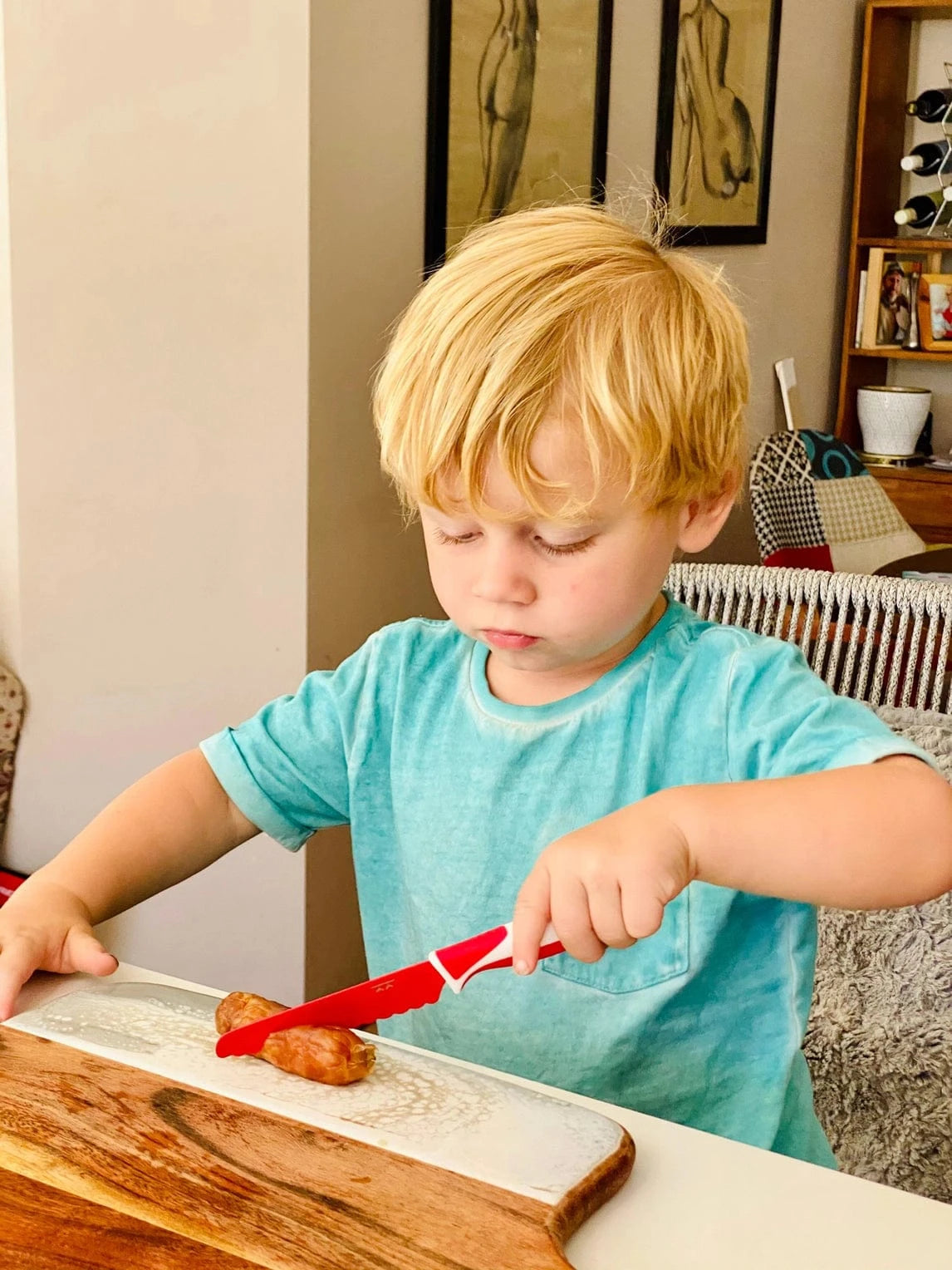 Red Child Safe Knife Kiddikutter Lil Tulips