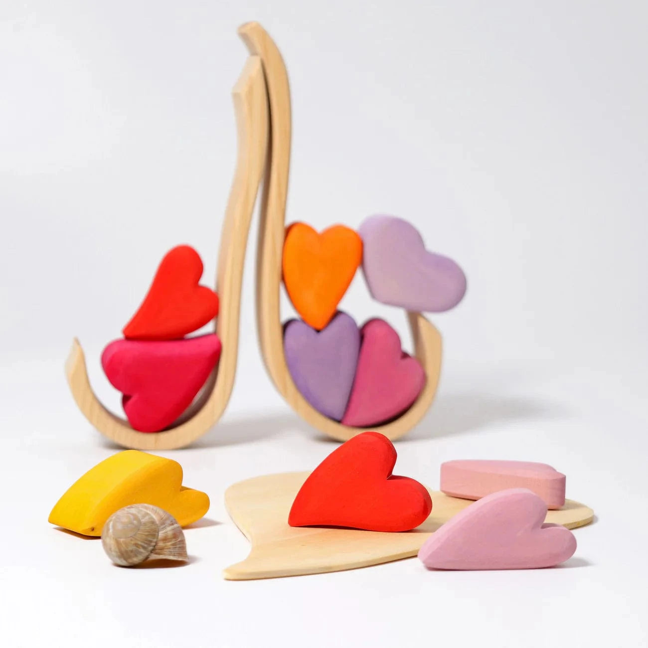 Red Hearts Building Set Grimm's Lil Tulips