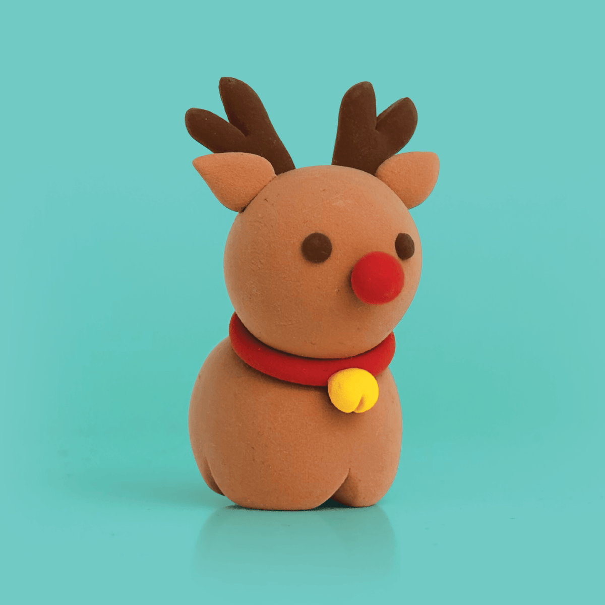Reindeer Ornament Clay Crafting Kit Default Claymoo Lil Tulips