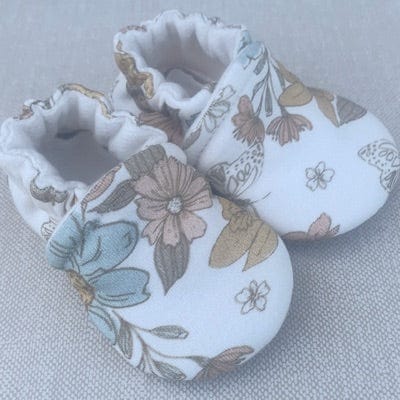 Retro Floral Organic Slippers Snow + Arrow Lil Tulips