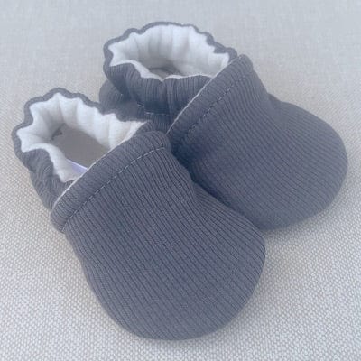 Ribbed Axel Organic Slippers Snow + Arrow Lil Tulips