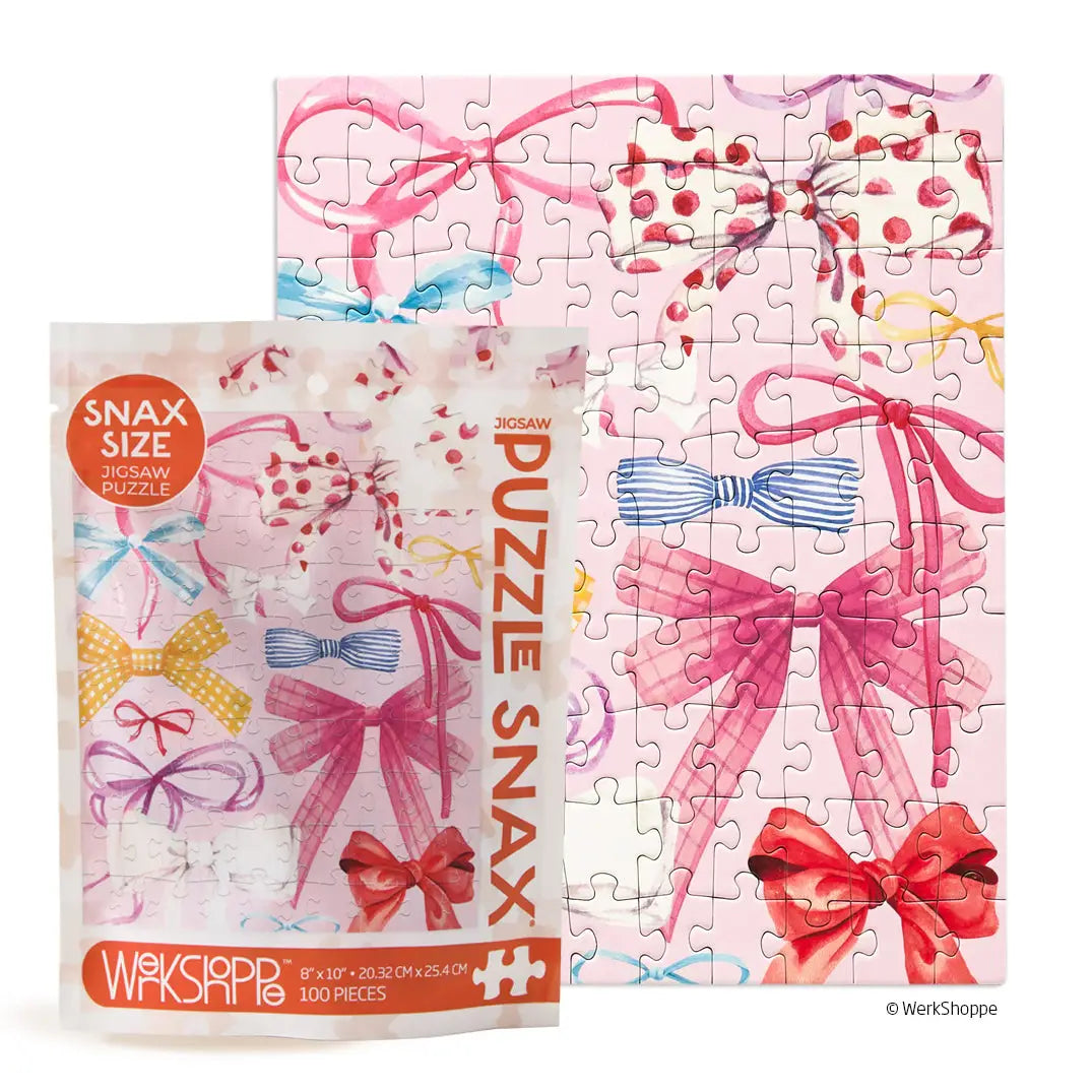Ribbons & Bows 100 Piece Puzzle Snax WerkShoppe Lil Tulips