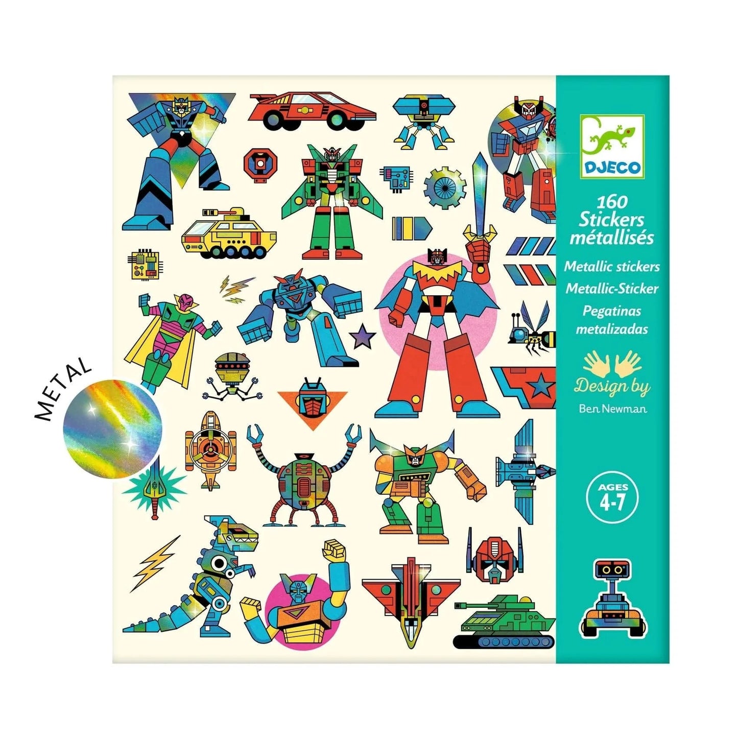 Robots Sticker Sheets Djeco Lil Tulips