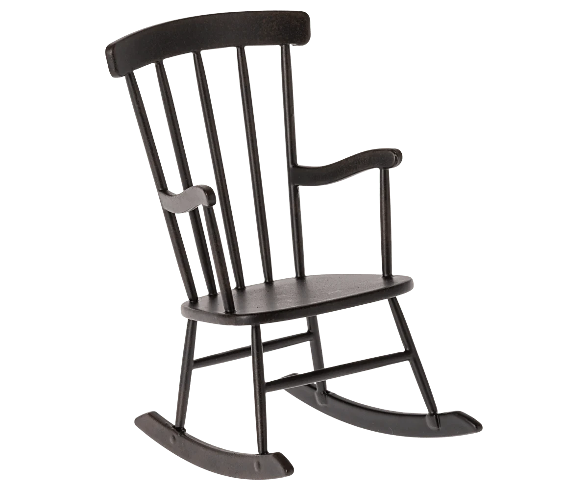 Rocking Chair, Miniature - Anthracite Maileg Lil Tulips