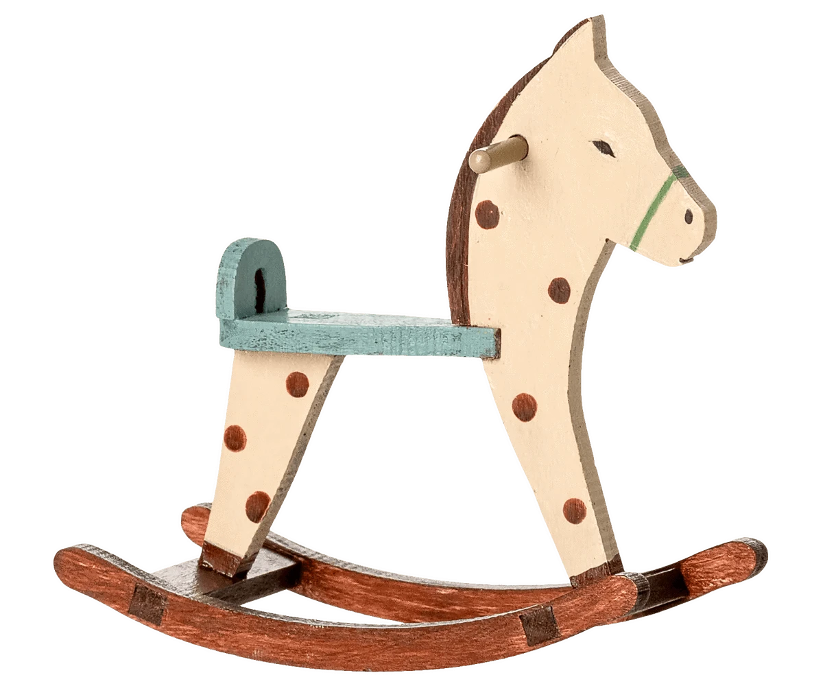 Rocking horse, Mouse - Spotted Maileg Lil Tulips