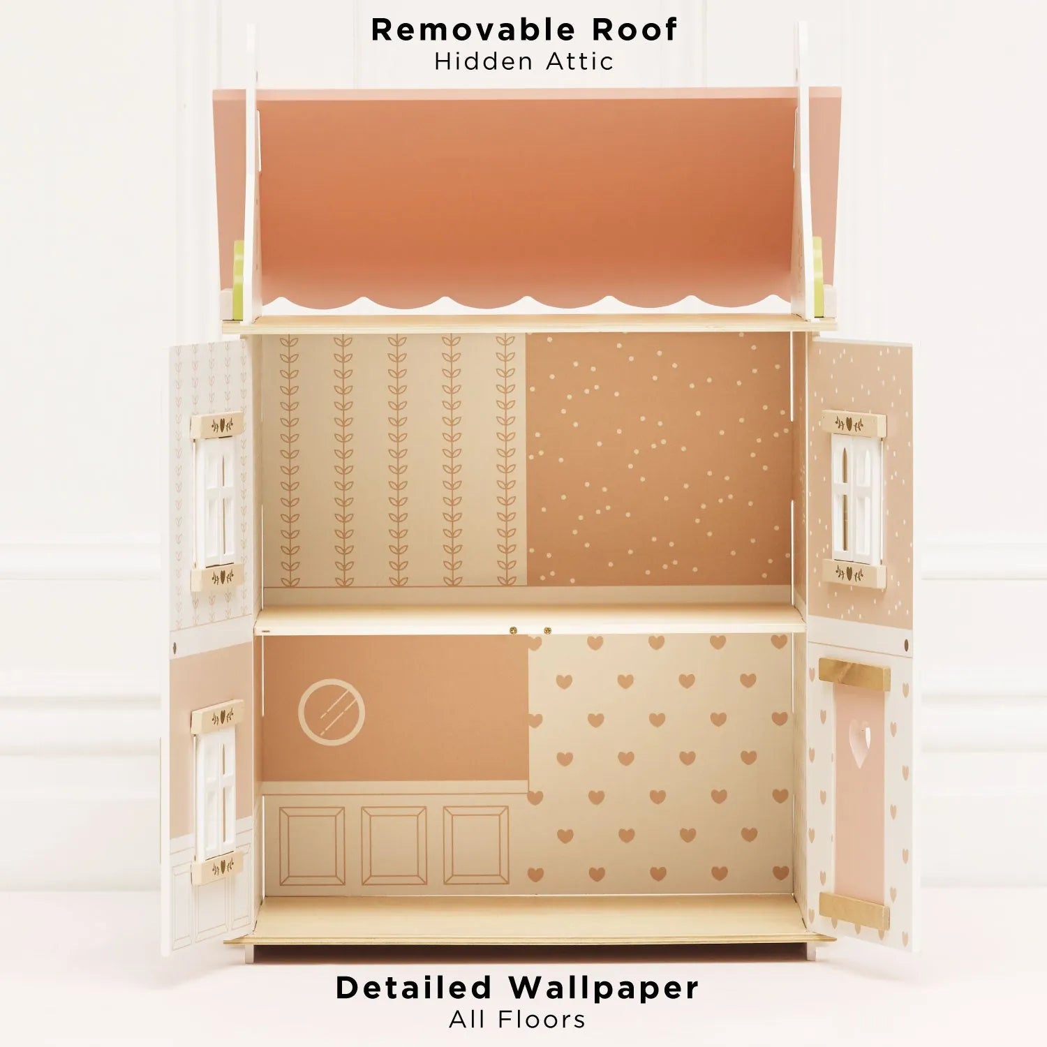 Roseheart Wooden Dolls House, Furniture & Family Le Toy Van Lil Tulips