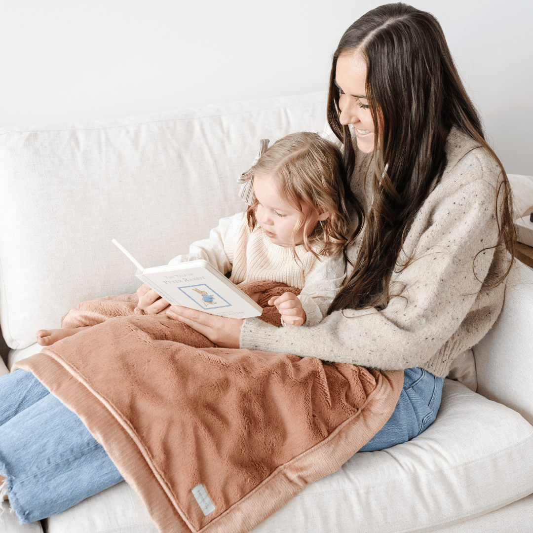 Rosy Lush Receiving Blanket Saranoni Lil Tulips