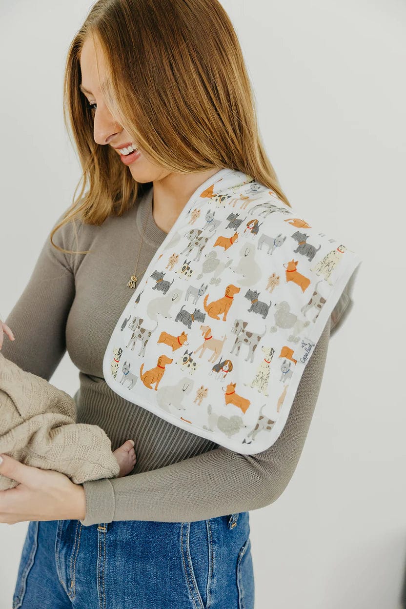 Rufus Burp Cloth Set Copper Pearl Lil Tulips