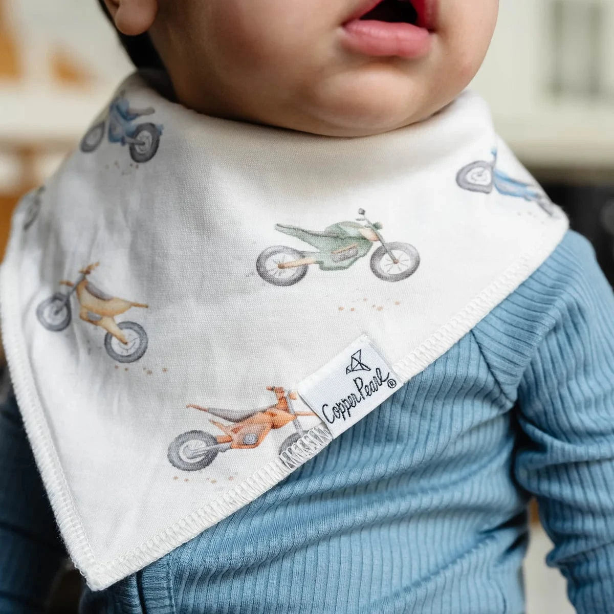 Ryder Bandana Bib Set Copper Pearl Lil Tulips
