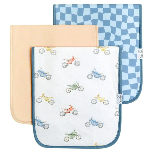 Ryder Burp Cloth Set Copper Pearl Lil Tulips