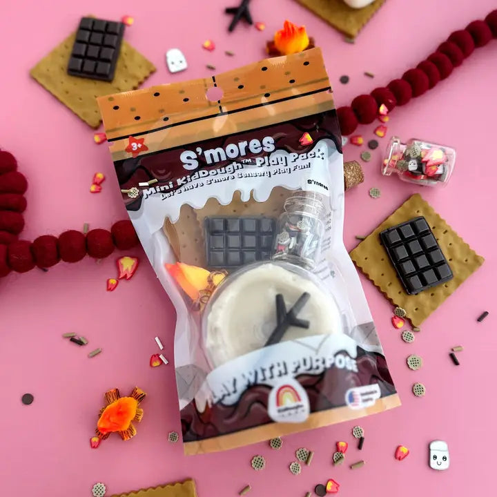 S'mores Mini Play Pack - 2 oz. Earth Grown KidDoughs Lil Tulips