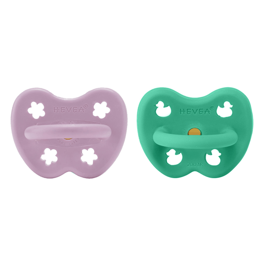 Saeby Orthodontic Pacifier 2 Pack (3-36 Months) Hevea Lil Tulips