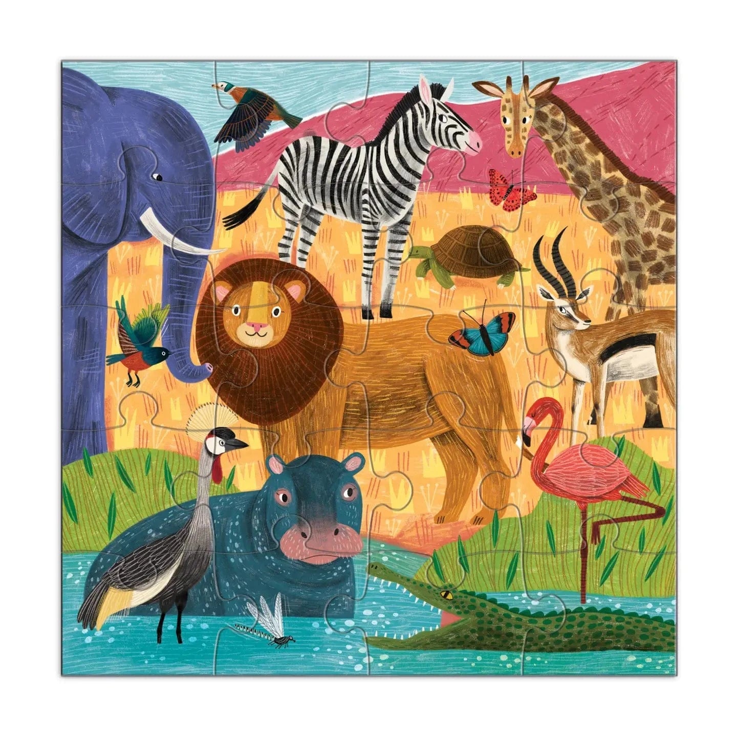 Safari & Jungle Magnetic Puzzle Chronicle Books Lil Tulips