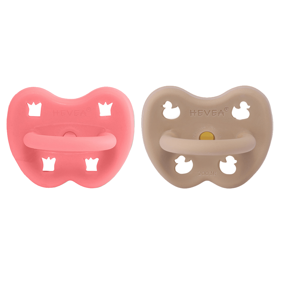 Samsø Orthodontic Pacifier 2 Pack (3-36 Months) Hevea Lil Tulips