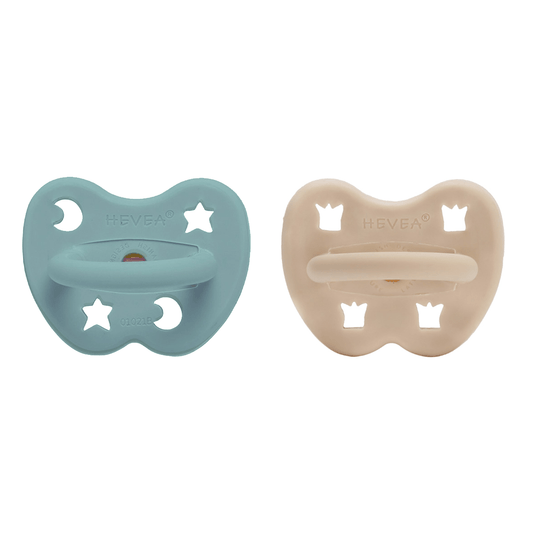 Sand & Ocean Orthodontic Pacifier 2 Pack (3-36 Months) Hevea Lil Tulips