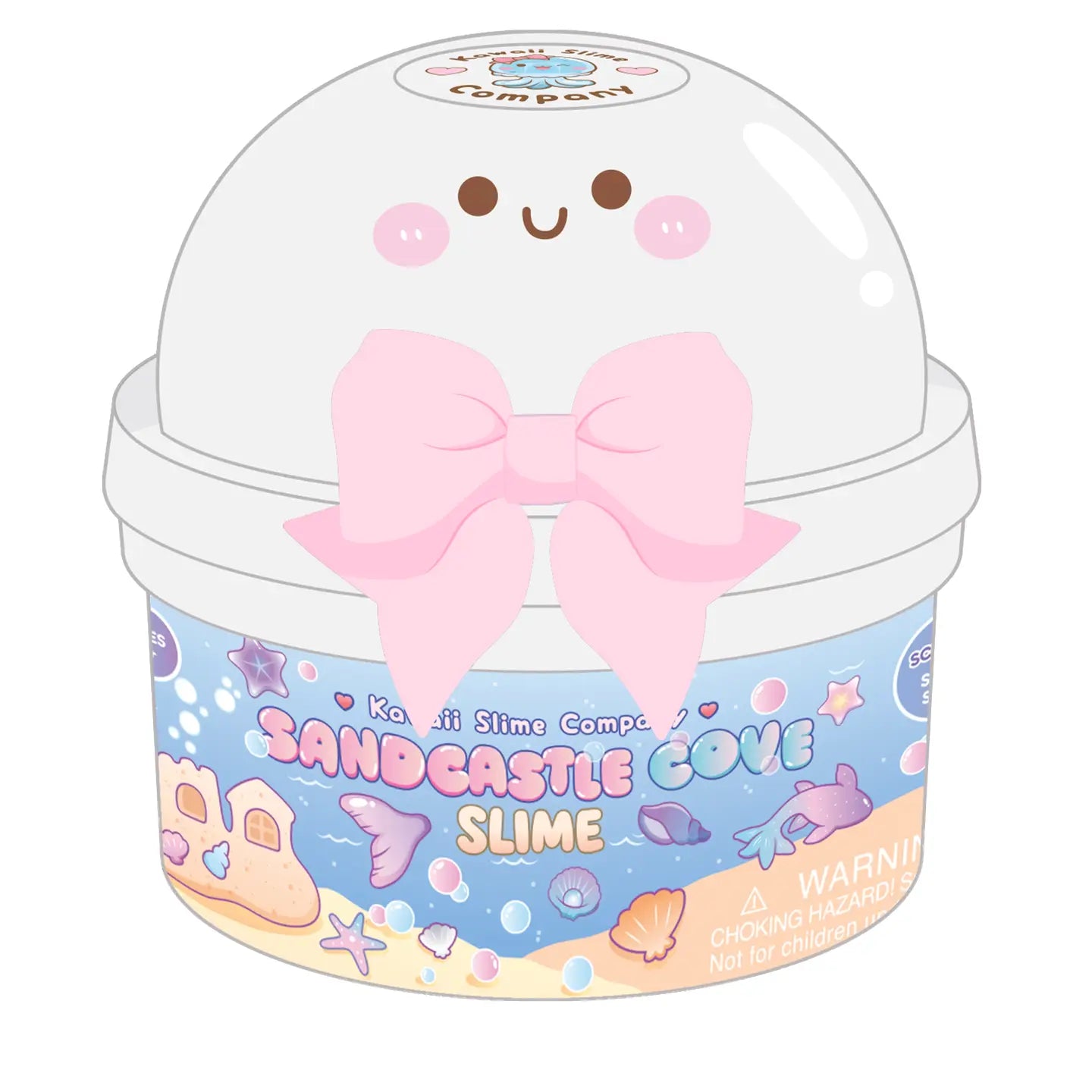 Sandcastle Cove Signature Dome™ Slime Kawaii Slime Company Lil Tulips