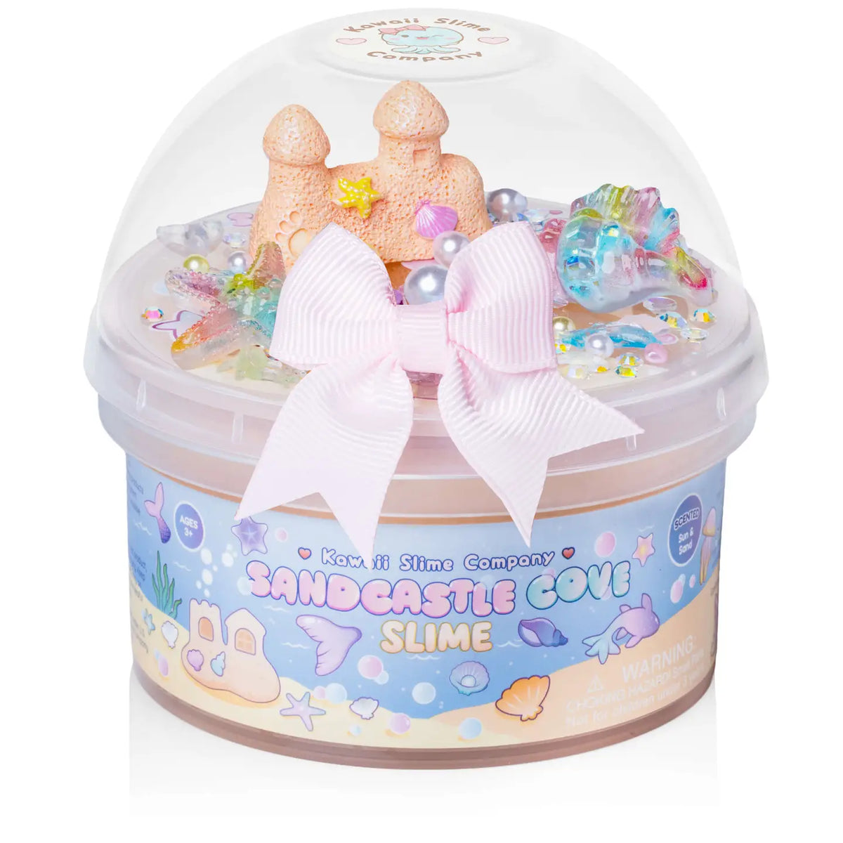 Sandcastle Cove Signature Dome™ Slime Kawaii Slime Company Lil Tulips