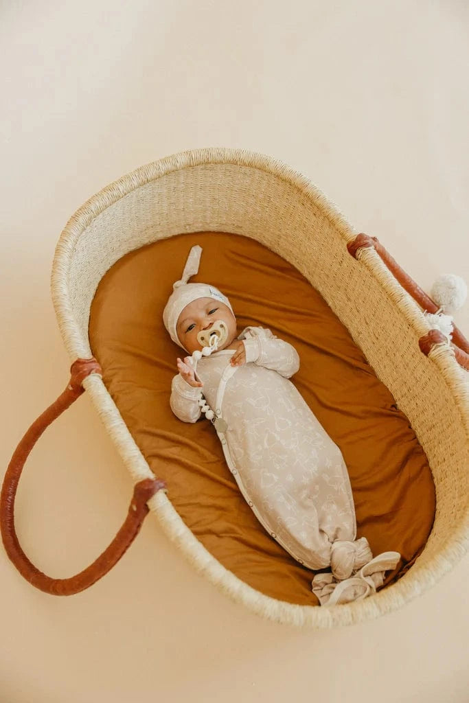 Sandy Newborn Knotted Gown Copper Pearl Lil Tulips