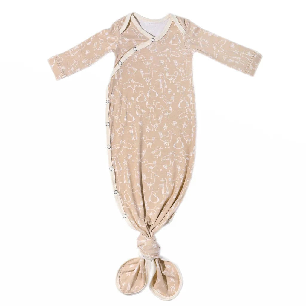Sandy Newborn Knotted Gown Copper Pearl Lil Tulips