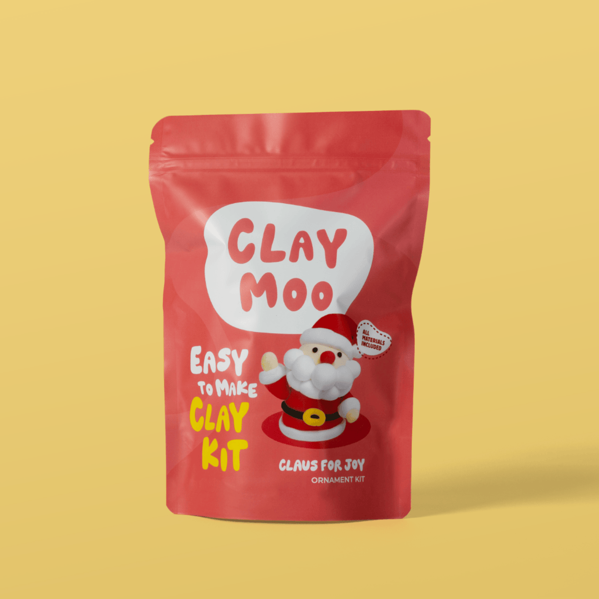 Santa Ornament Clay Crafting Kit Default Claymoo Lil Tulips
