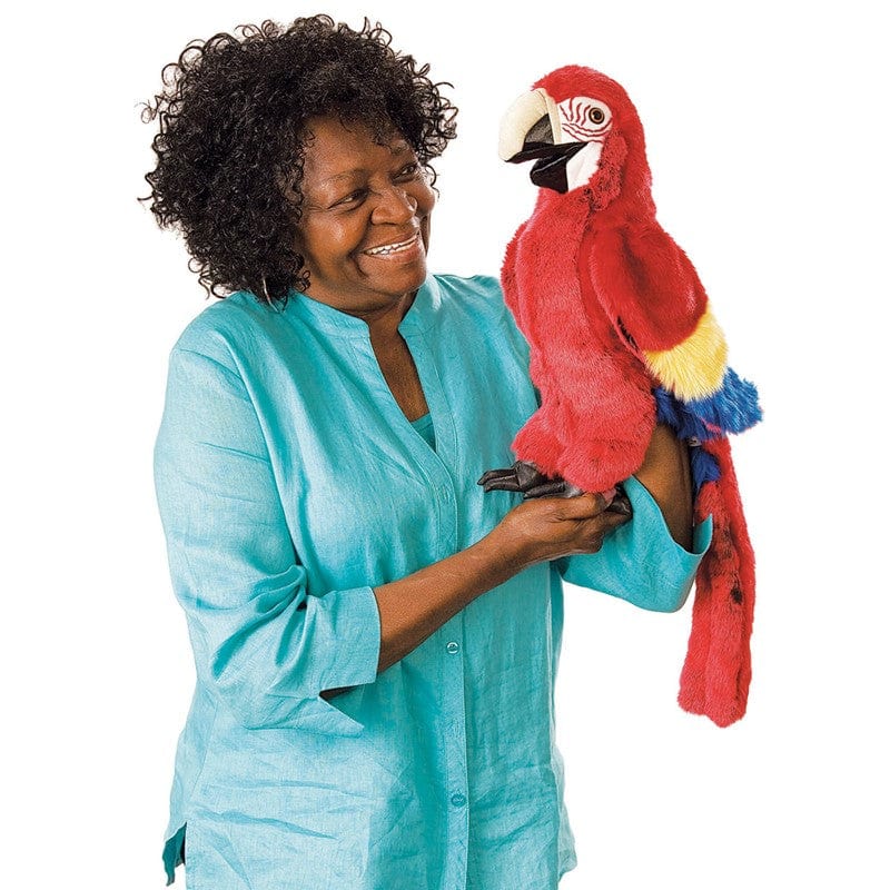 Scarlet Macaw Hand Puppet Folkmanis Puppets Folkmanis Puppets Lil Tulips