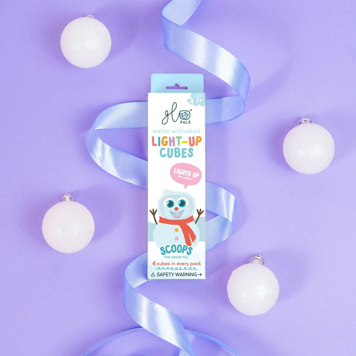 Scoops the Snow Pal Light-Up Cubes 4-Pack Glo Pals Lil Tulips