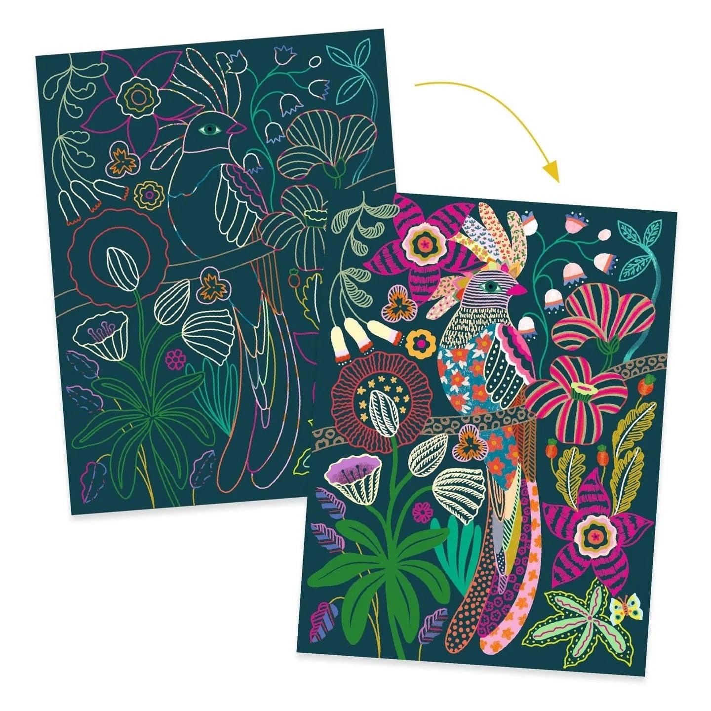Scratch Card - Rococo Djeco Lil Tulips