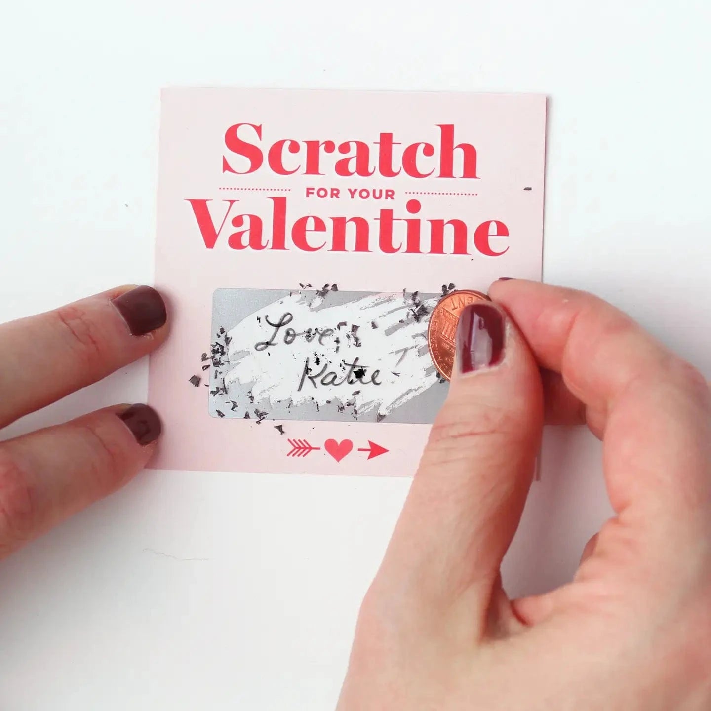 Scratch-Off Valentine Cards - Retro Pink* Inklings Paperie Final Sale Lil Tulips