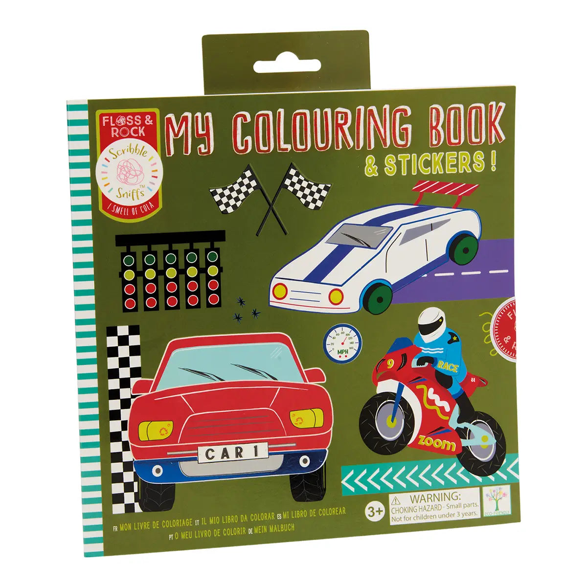 Scribble Sniffs Cars My Colouring Book Floss and Rock Lil Tulips