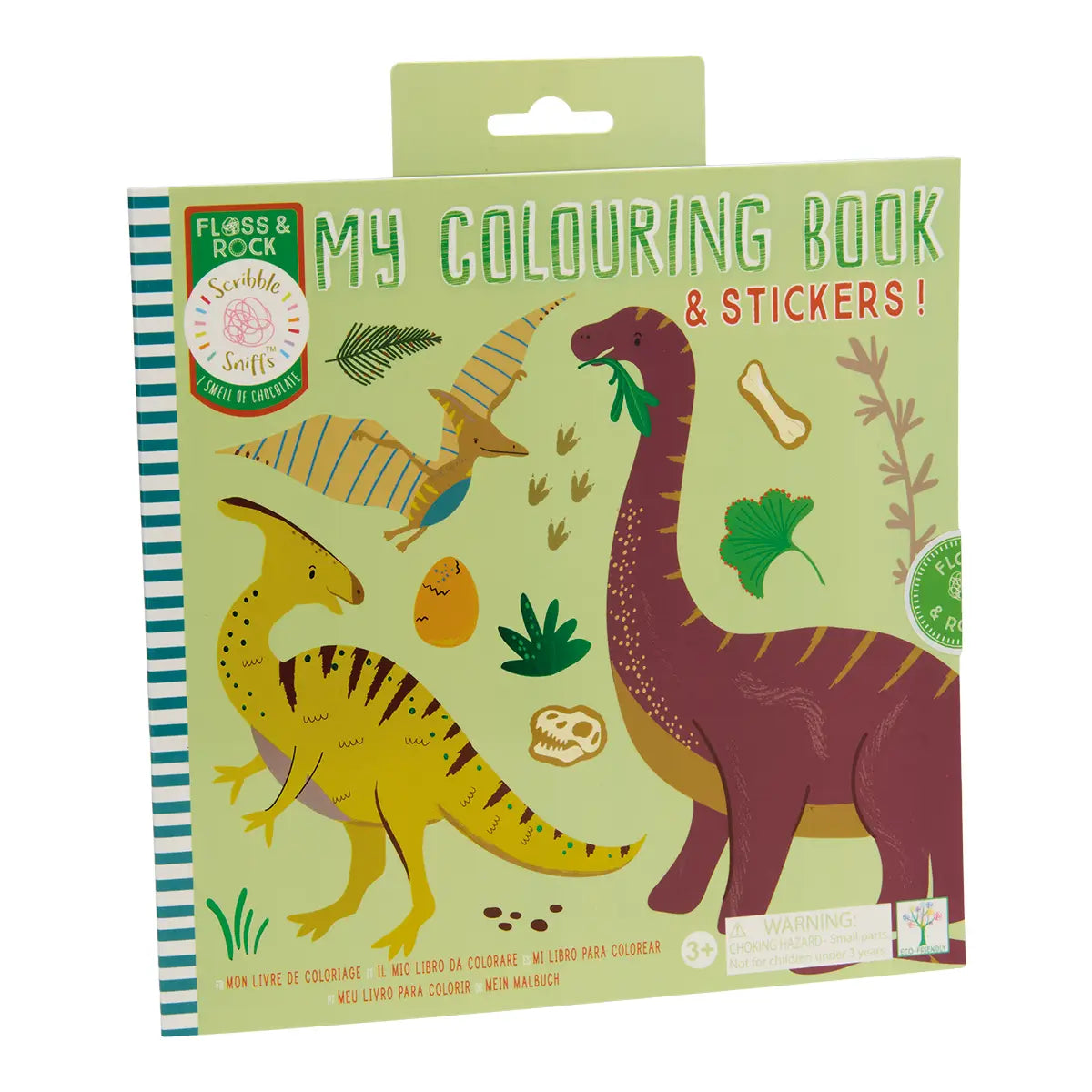 Scribble Sniffs Dino My Colouring Book Floss and Rock Lil Tulips